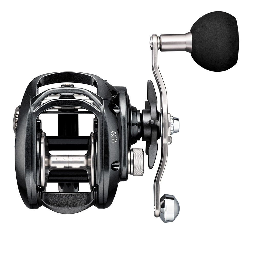 Daiwa Lexa 400 Baitcasting Reel - Left Hand - Hyper Speed - Power Handle