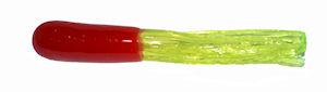 Big Bite Crappie Tubes 1.5" 10ct Red-Chartreuse