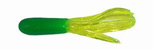 Big Bite Crappie Tubes 1.5" 10ct Lime-Chartreuse