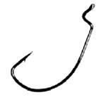 Gamakatsu Wide Gap Offset Black Size 3-0 5ct