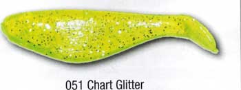 Luckie Strike Shad Minnow 5" 10ct Chart Glitter