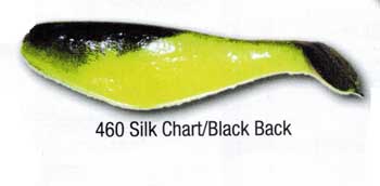 Luckie Strike Shad Minnow MC 5" 10ct Silk Chart-Black Back
