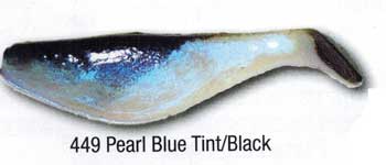 Luckie Strike Shad Minnow MC 6\" 50ct Pearl Blue Tint-Black
