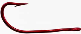 Tru Turn Catfish Hook Red Size 4-0 3ct