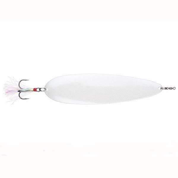 Nichols 8" Ben Parker Magnum Flutter Spoon 3.5oz Pearl