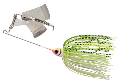 Booyah Buzz Bait 1-2 White Shad-Chartreuse