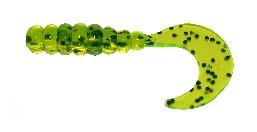 Big Bite Fat Grub 2" 10ct Chartreuse-Pepper