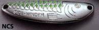 Acme Sidewinder Spoon 3-4oz Nickle-Chart Side