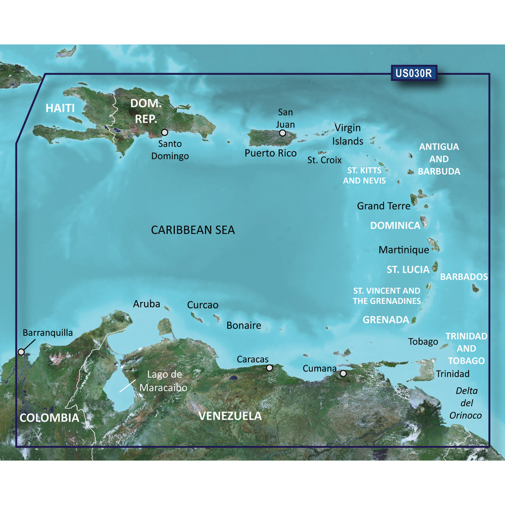 Garmin BlueChart® g3 Vision® HD - VUS030R - Southeast Caribbean - microSD™-SD™