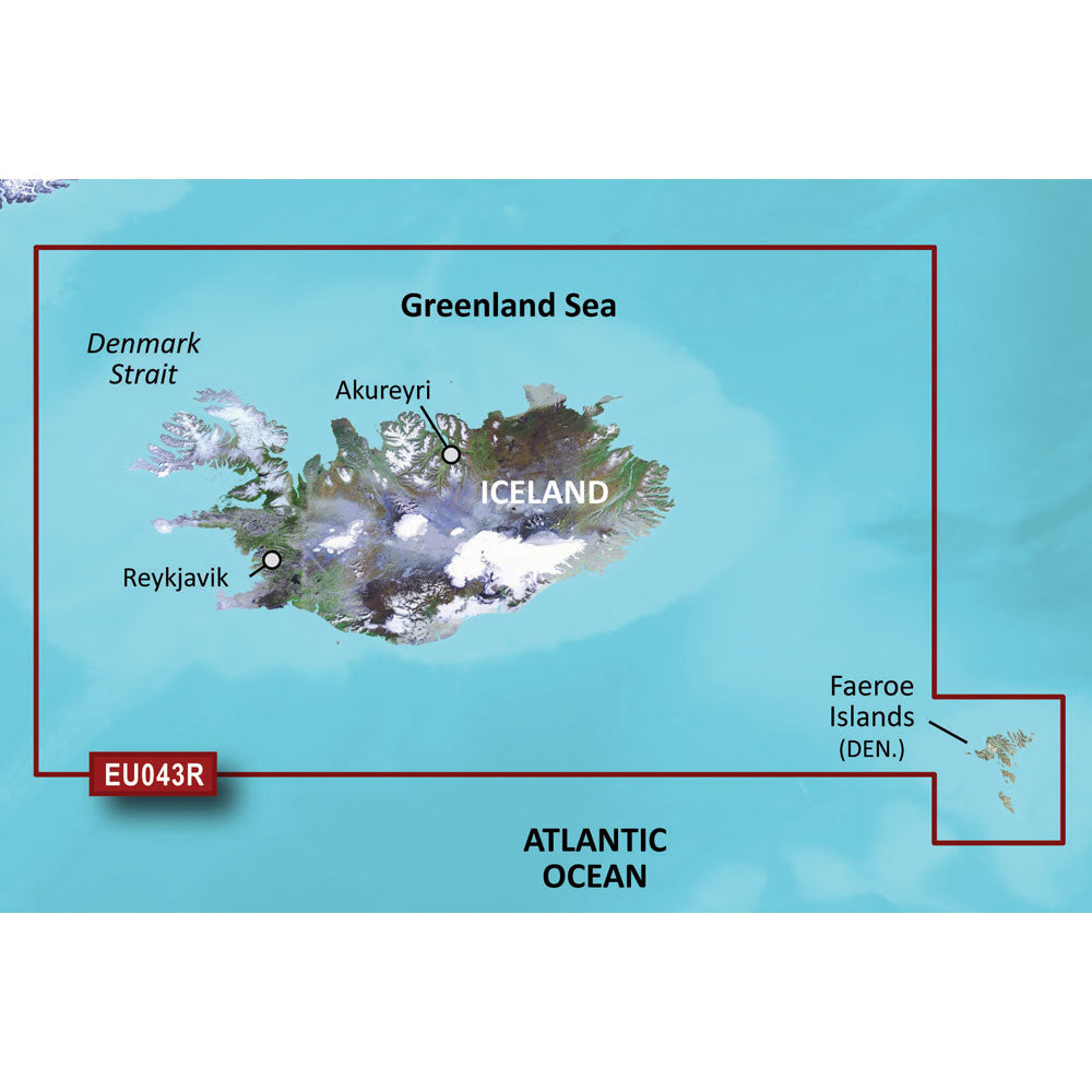 Garmin BlueChart® g3 Vision® HD - VEU043R - Iceland & Faeroe Islands - microSD™-SD™