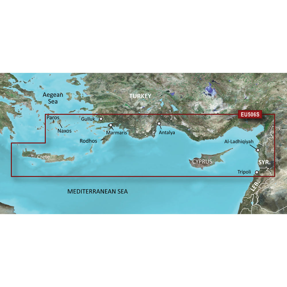 Garmin BlueChart® g3 Vision® HD - VEU506S - Crete To Cyprus - microSD™-SD™
