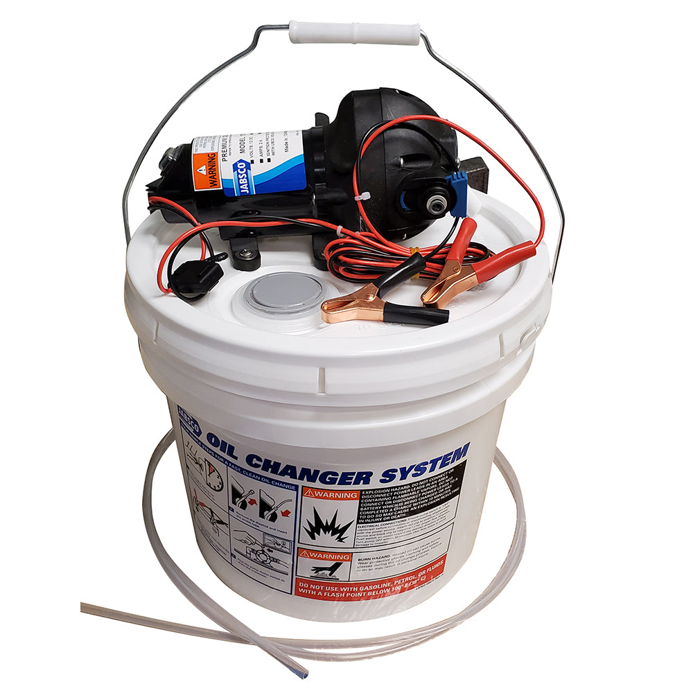 Jabsco DIY Oil Change System w-Pump & 3.5 Gallon Bucket