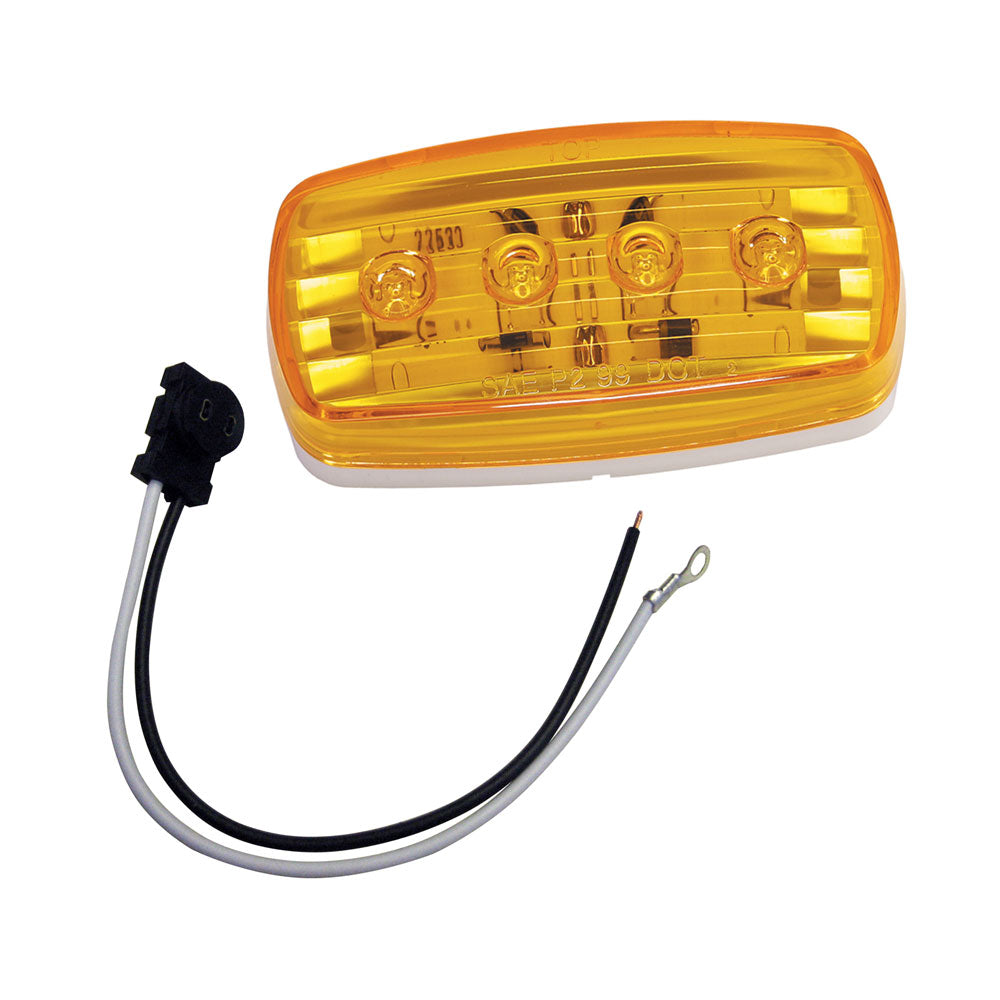 Wesbar LED Clearance-Side Marker Light - Amber #58 w-Pigtail