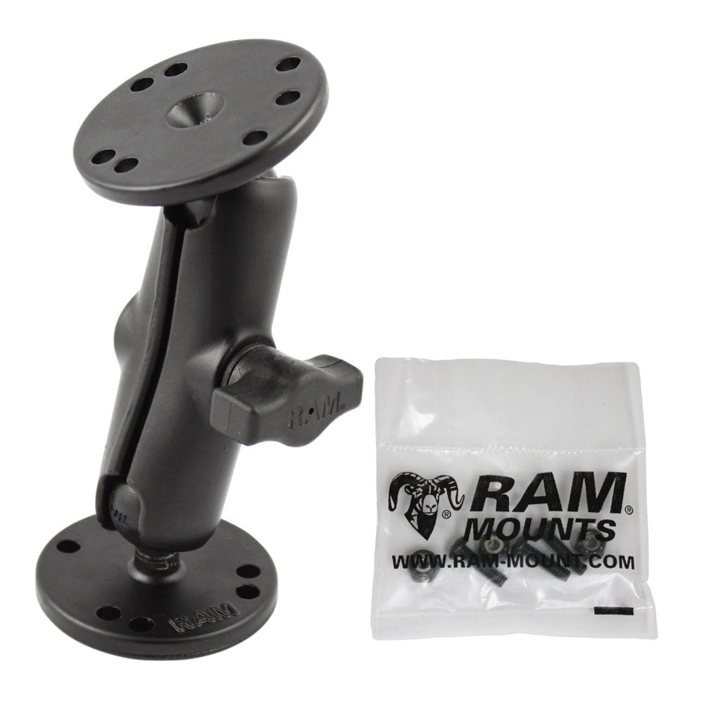 RAM Mount 1" Ball Light Use Surface Mount f-Garmin echo™ 100, 150, 300c