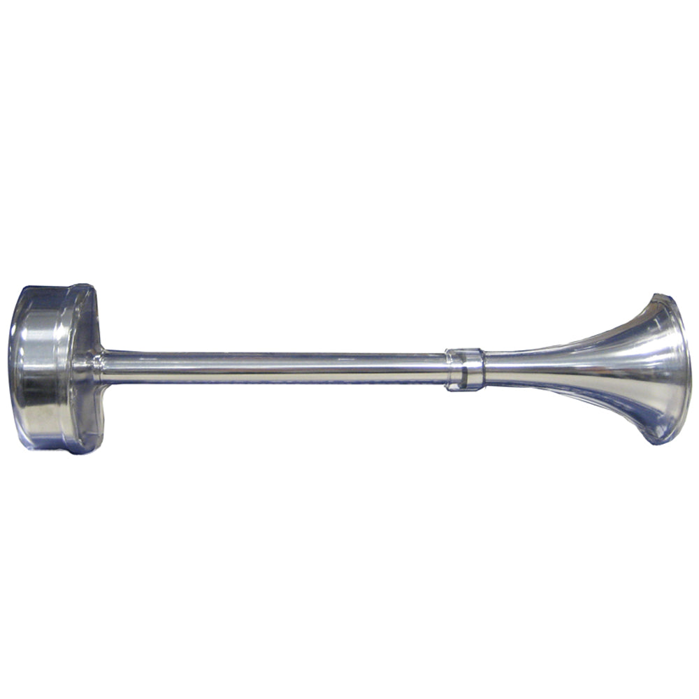 Schmitt & Ongaro Standard Single Trumpet Horn -12V- Stainless Exterior