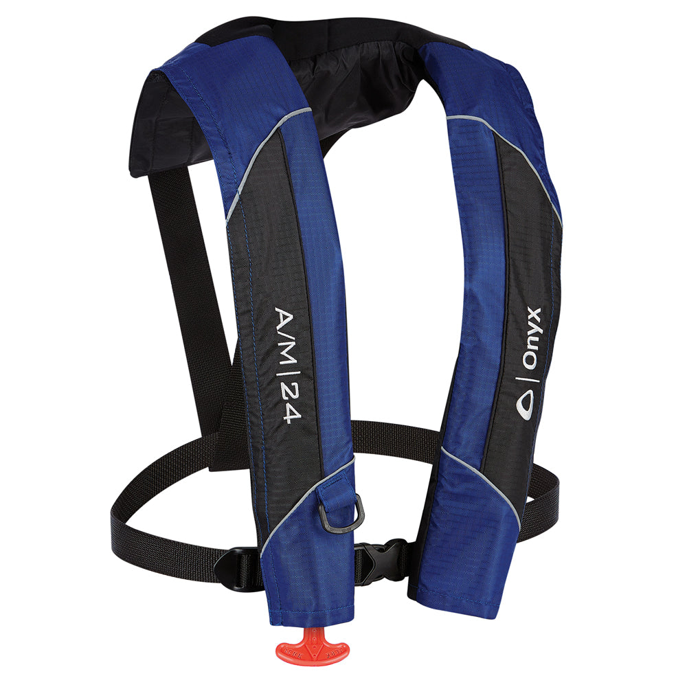 Onyx A-M-24 Automatic-Manual Inflatable PFD Life Jacket - Blue