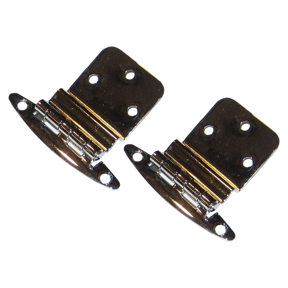 Perko Chrome Plated Brass 3-8" Inset Hinges