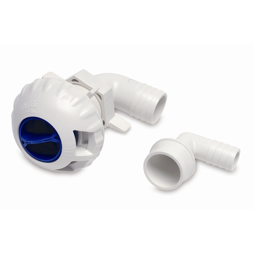 Shurflo by Pentair Livewell Fill Valve w-3-4" & 1-1-8" Fittings