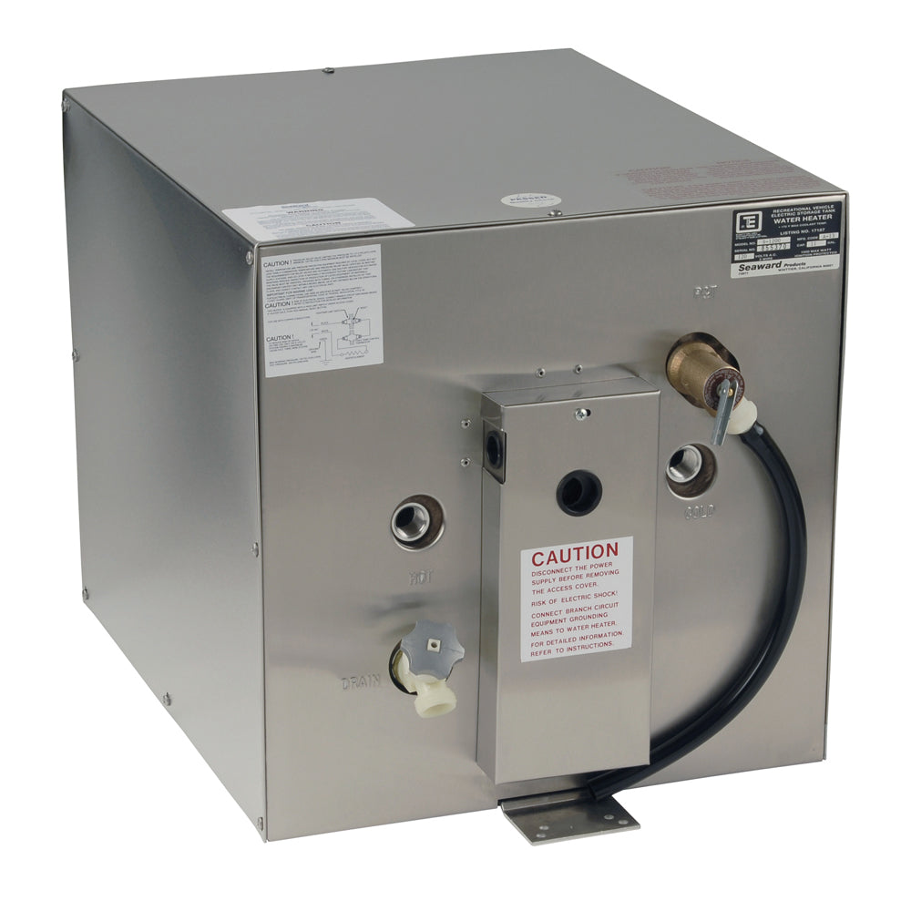 Whale Seaward 11 Gallon Hot Water Heater w-Rear Heat Exchanger - Stainless Steel - 120V - 1500W