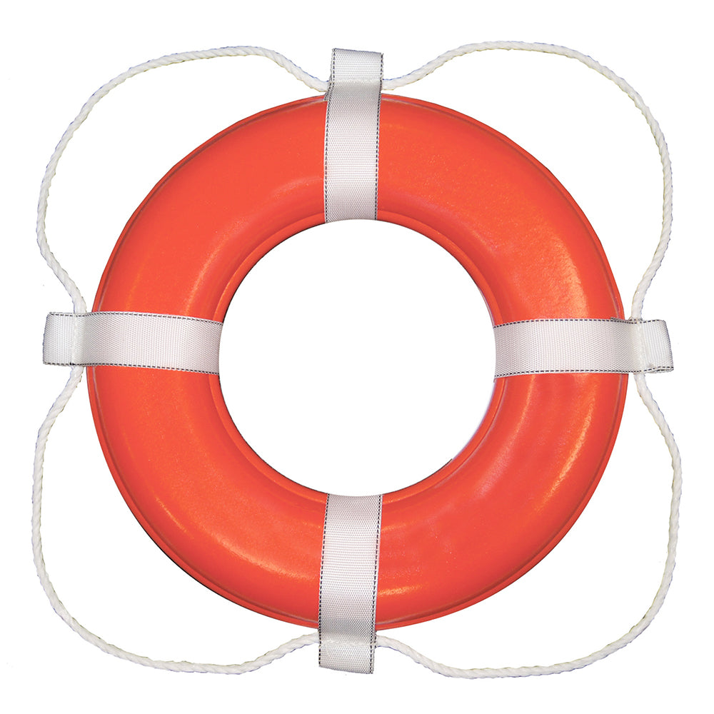 Taylor Made Foam Ring Buoy - 20" - Orange w-White Rope