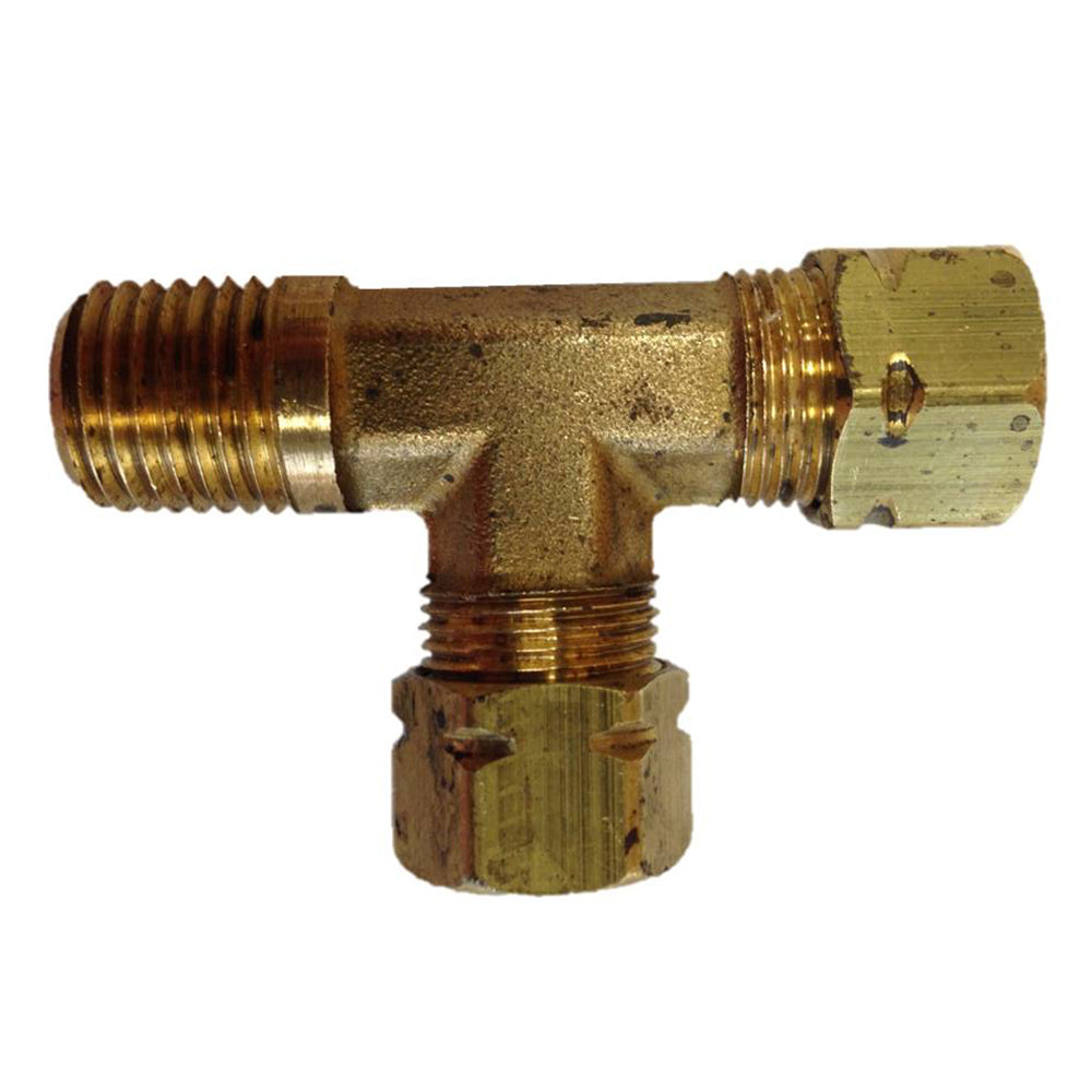 Uflex Male Run T-Fitting - 3-8" x 3-8" Tube x 1-4" NPT