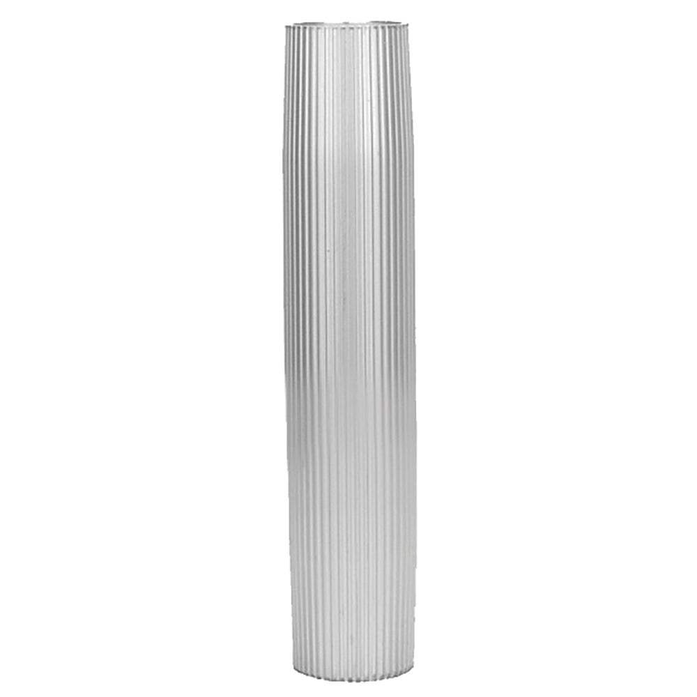 TACO Aluminum Ribbed Table Pedestal - 2-3-8" O.D. - 26" Length