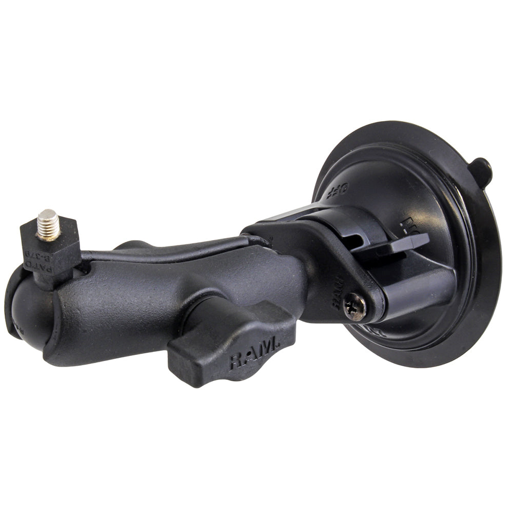 RAM Mount Suction Cup Mount w-1" Ball, including M6 X 30 SS HEX Head Bolt, f-Raymarine Dragonfly-4-5 & WiFish Devices