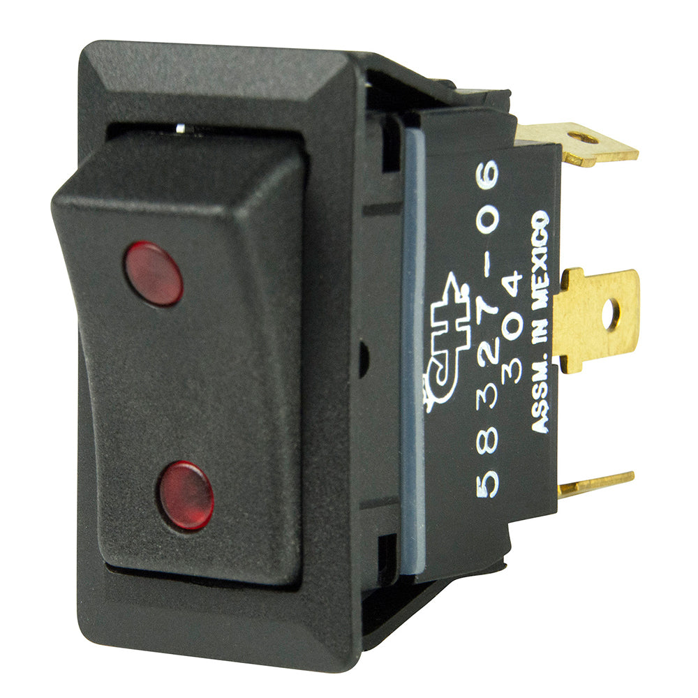 BEP SPDT Rocker Switch - 2-LEDs - 12V-24V - ON-OFF-ON