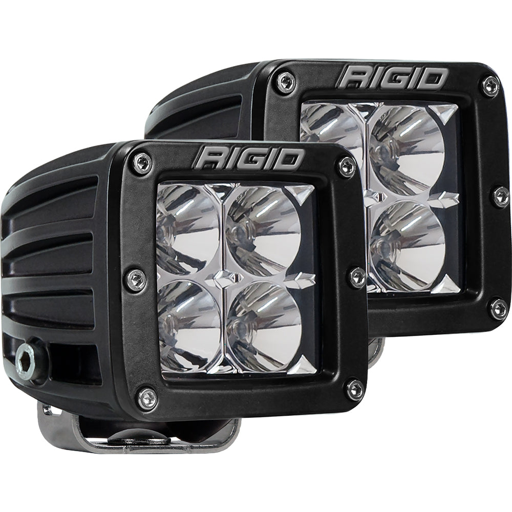 RIGID Industries D-Series PRO Hybrid-Flood LED - Pair - Black