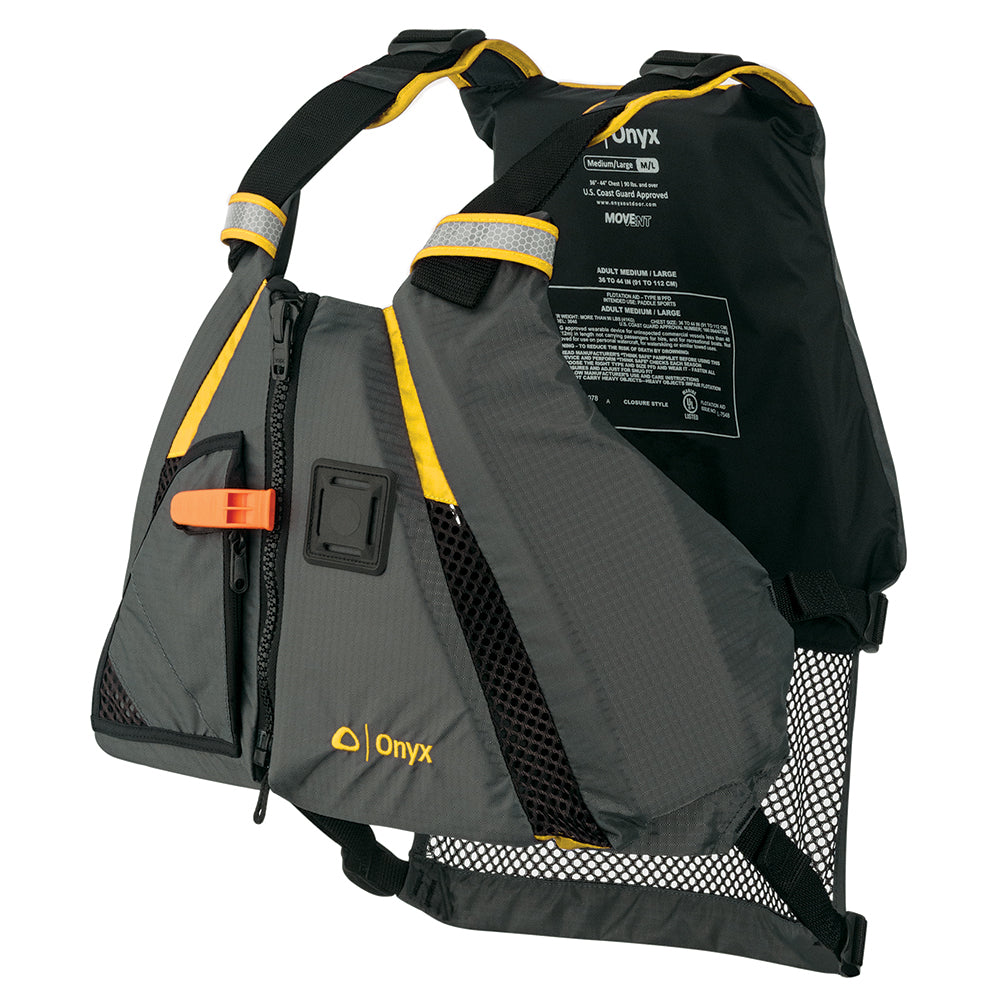 Onyx Movement Dynamic Paddle Sports Vest - Yellow-Grey - Medium-Large