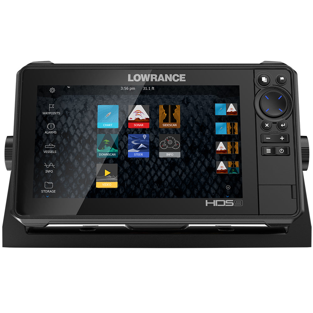 Lowrance HDS-9 LIVE w-Active Imaging 3-in-1 Transom Mount & C-MAP Pro Chart