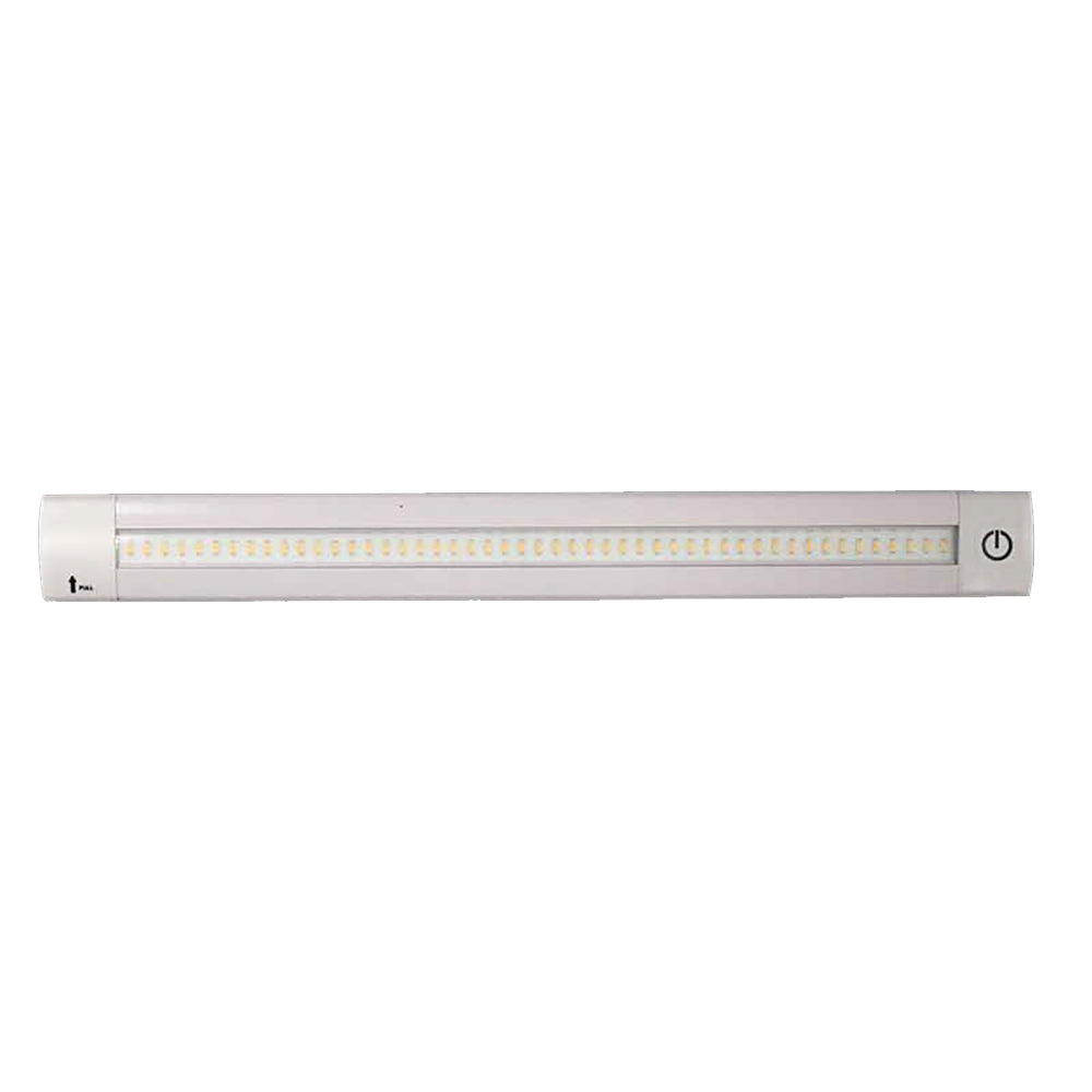 Lunasea Adjustable Linear LED Light w-Built-In Dimmer - 12" Length, 12VDC, Warm White w- Switch