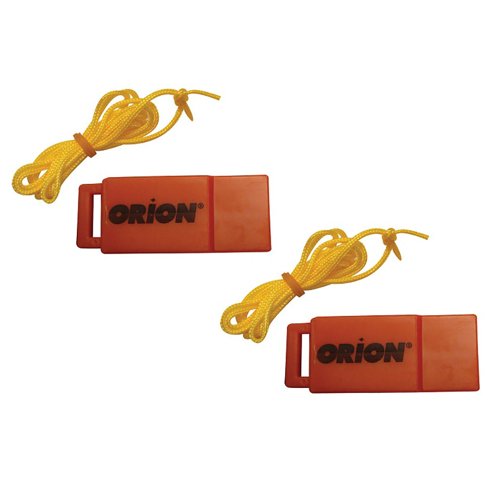 Orion Safety Whistle w-Lanyards - 2-Pack