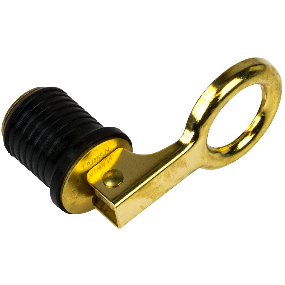 Sea-Dog Brass Snap Handle Drain Plug - 1-1-4"