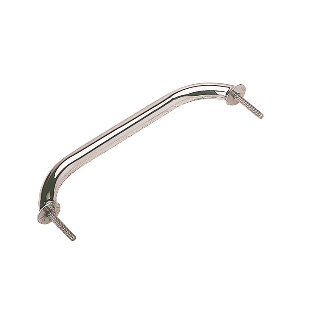 Stainless Steel Stud Mount Flanged Hand Rail w-Mounting Flange - 12"