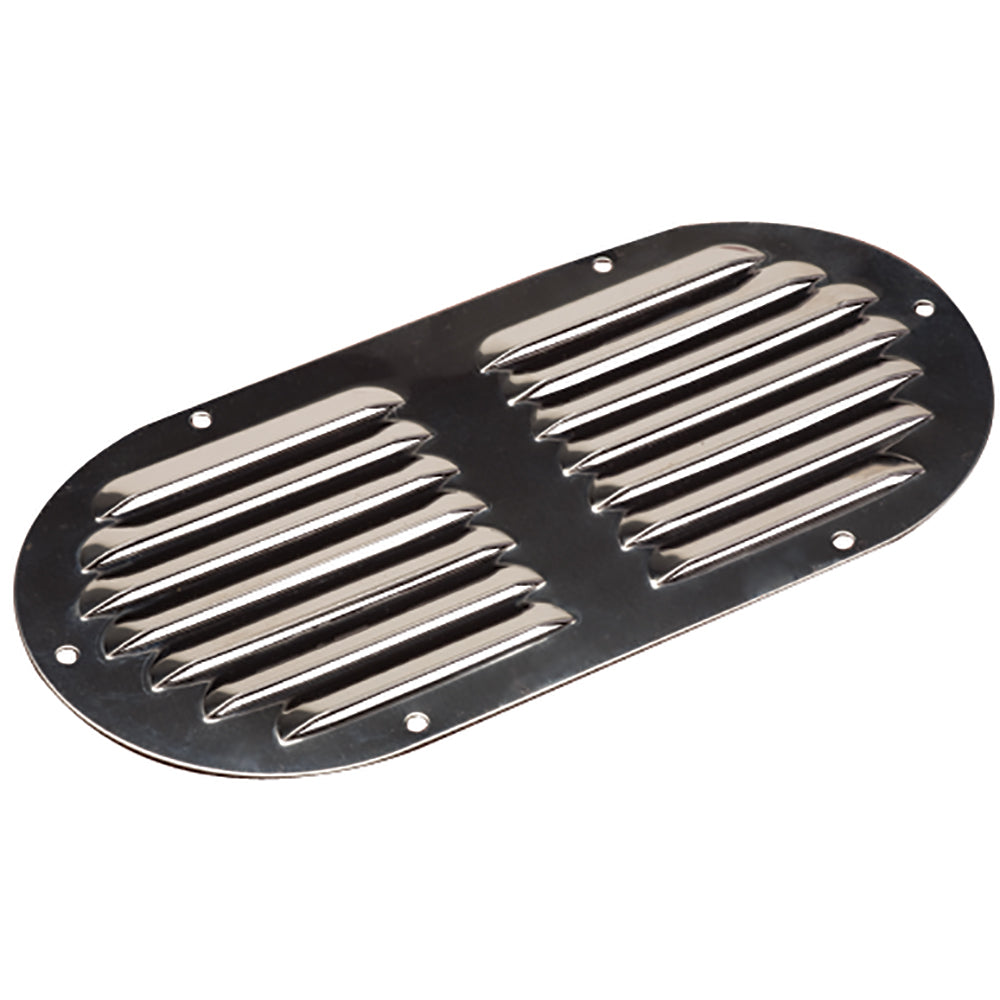 Sea-Dog Stainless Steel Louvered Vent - Oval - 9-1-8" x 4-5-8"