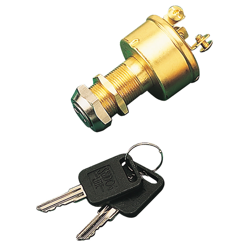 Sea-Dog Brass 3-Position Key Ignition Switch