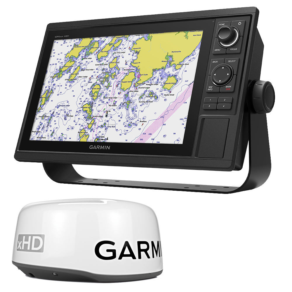 Garmin GPSMAP® 1242xsv Keyed Networking Combo - No Transducer w-GMR 18XHD Bundle