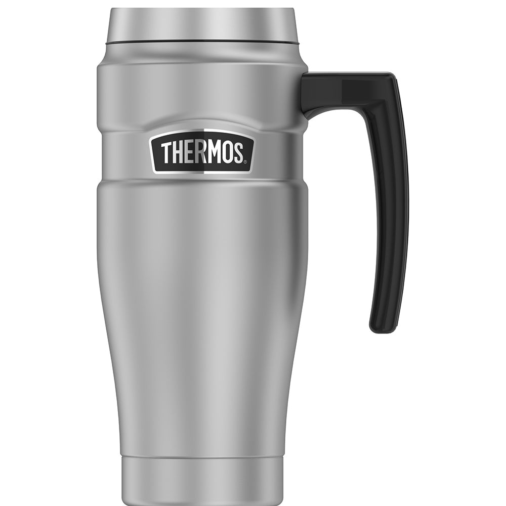 Thermos 16oz Stainless Steel Travel Mug - Matte Steel - 7 Hours Hot-18 Hours Cold