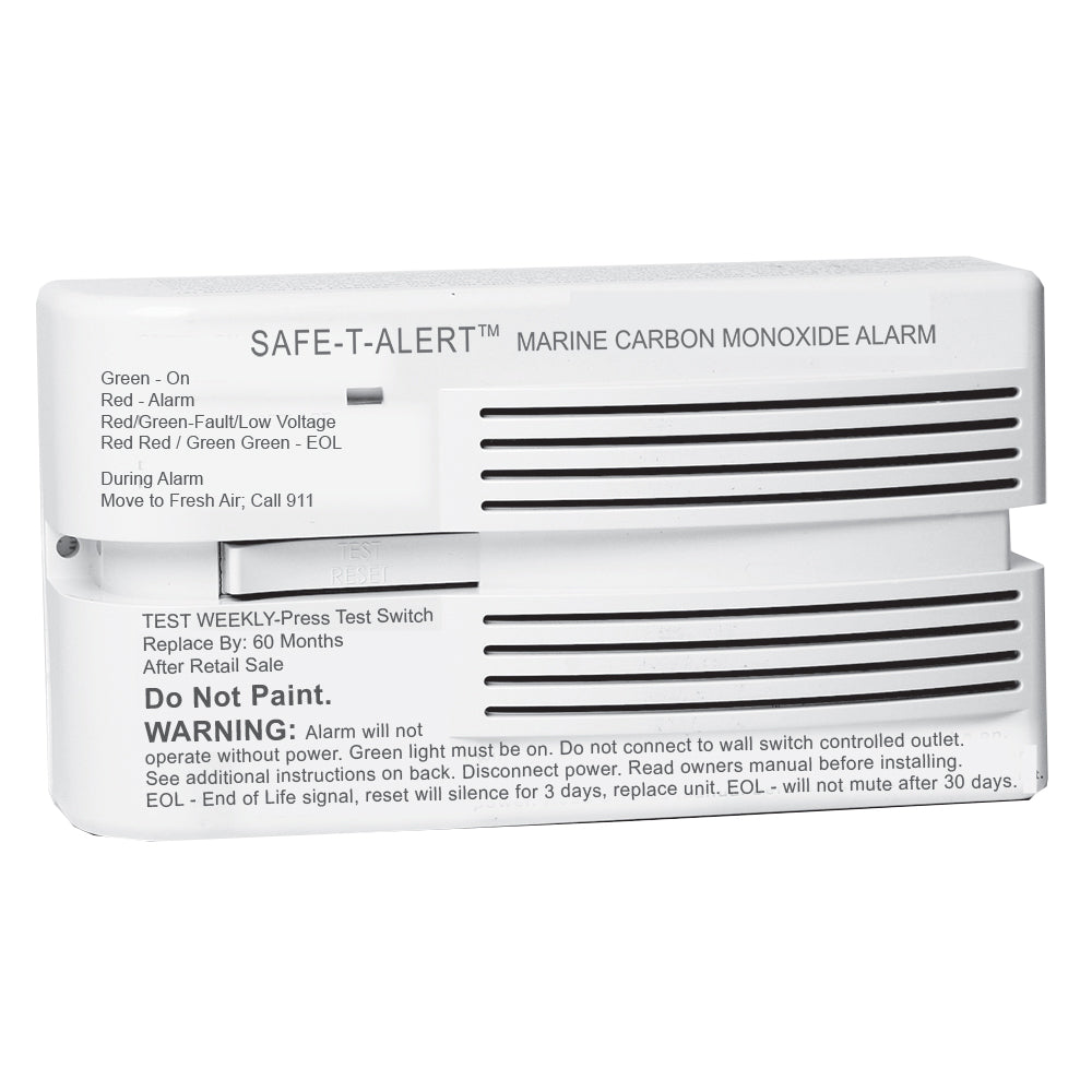 Safe-T-Alert 65 Series Marine Carbon Monoxide Alarm 12V - Surface Mount - White