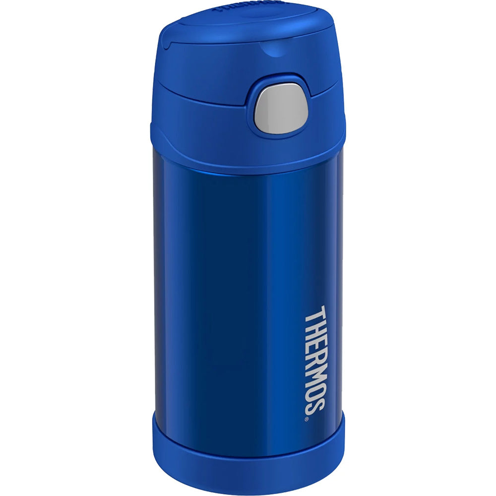 Thermos FUNtainer® Stainless Steel Insulated Blue Water Bottle w-Straw - 12oz