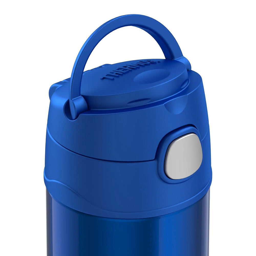Thermos FUNtainer® Stainless Steel Insulated Blue Water Bottle w-Straw - 12oz