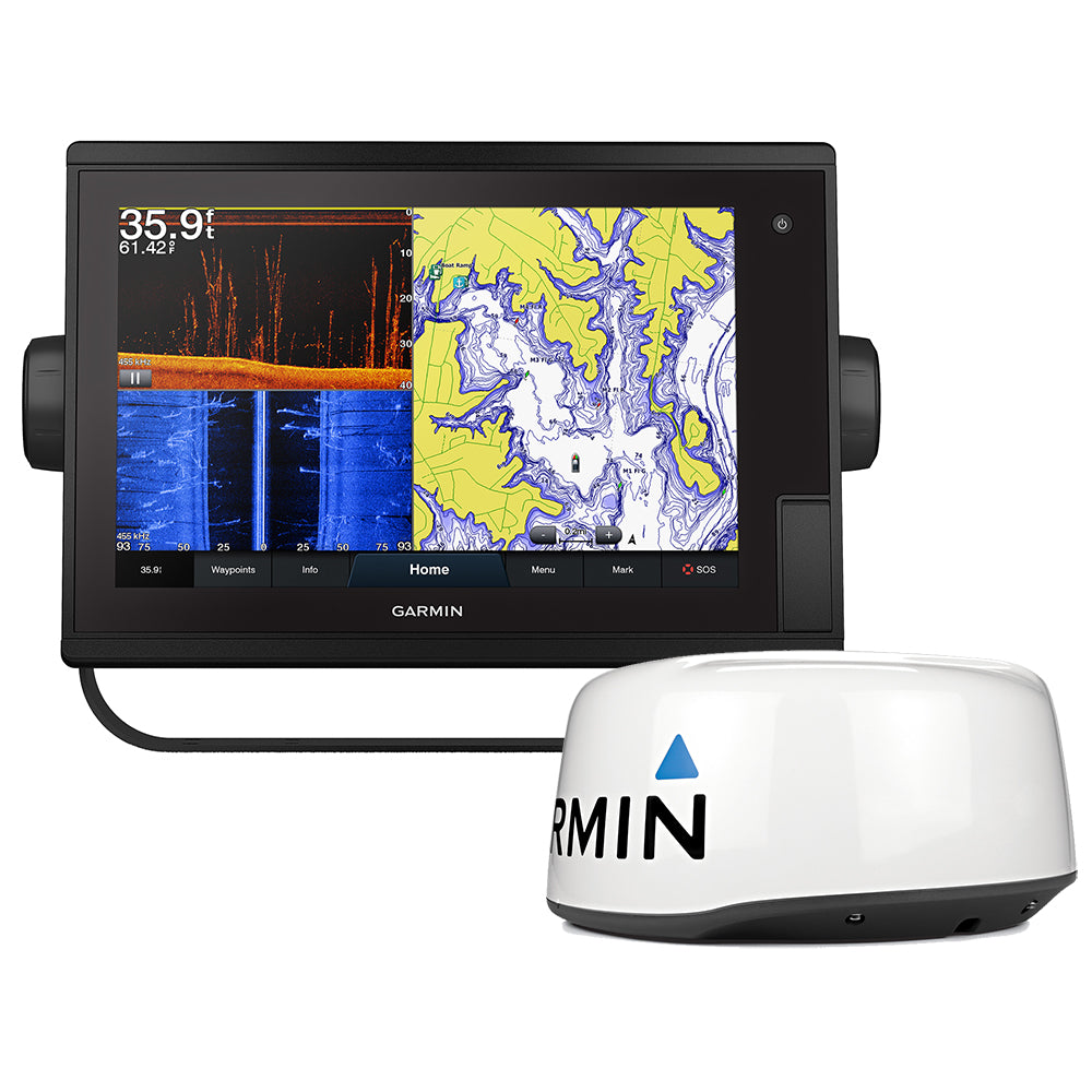 Garmin GPSMAP® 1242xsv Plus Touchscreen GPS-Fishfinder Combo w-GMR 18HD+ Radar
