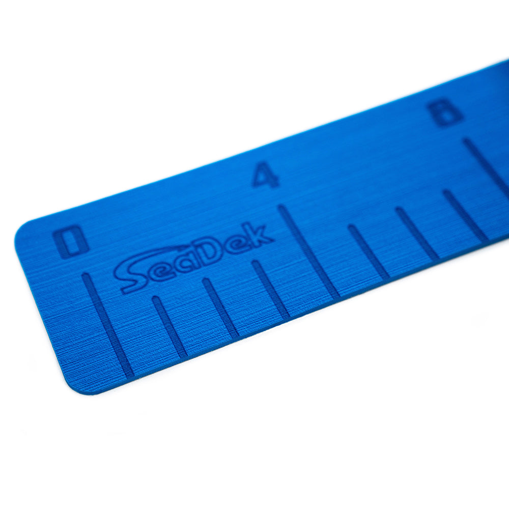SeaDek 4" x 36" 3mm Fish Ruler w-Laser SD Logo - Bimini Blue