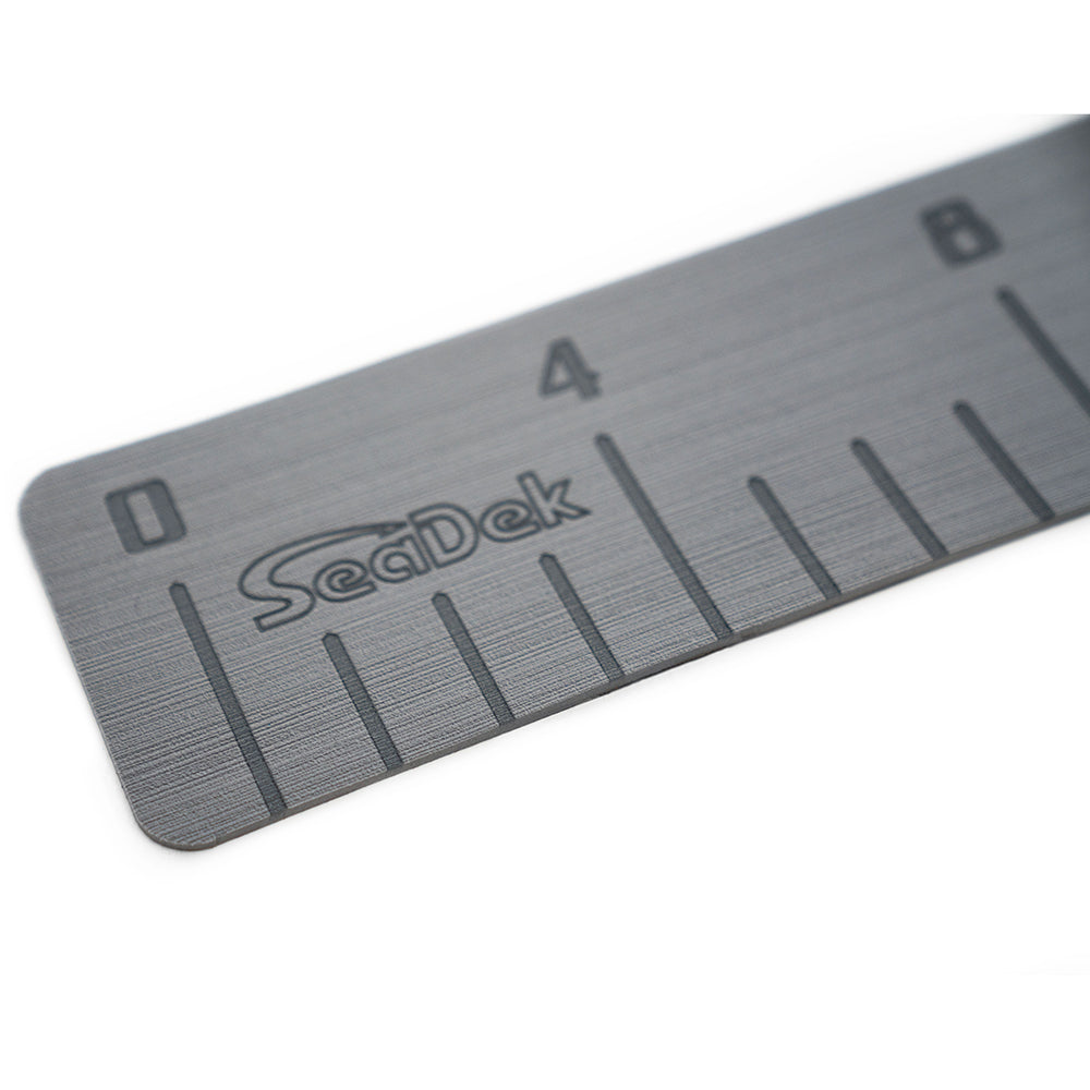 SeaDek 4" x 36" 3mm Fish Ruler w-Laser SD Logo - Storm Gray