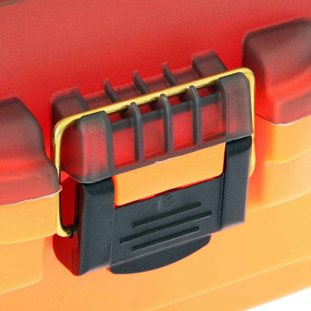 Plano 2-Tray Tackle Box w-Dual Top Access - Smoke & Bright Orange