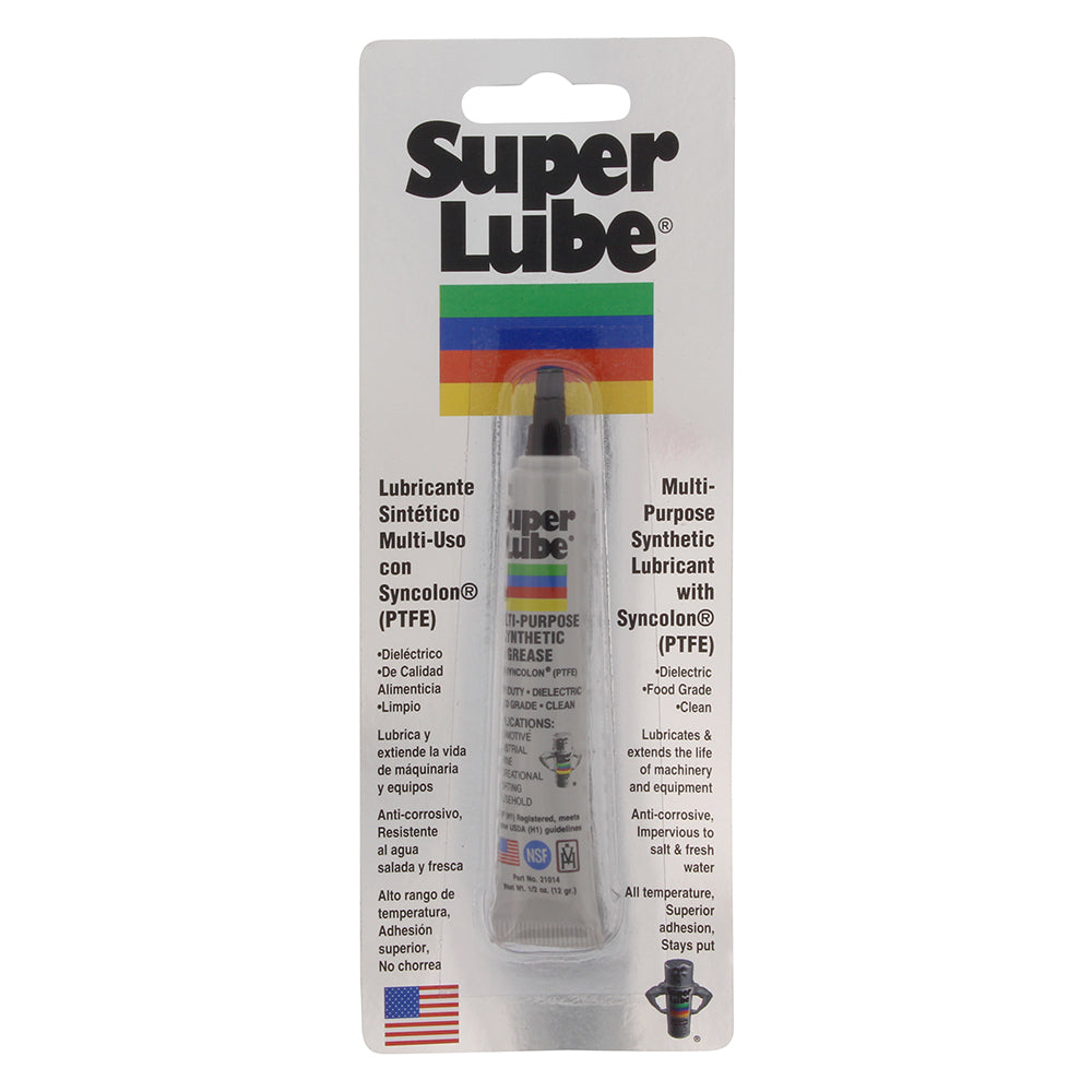 Super Lube Multi-Purpose Synthetic Grease w-Syncolon® (PTFE) - .5oz Tube