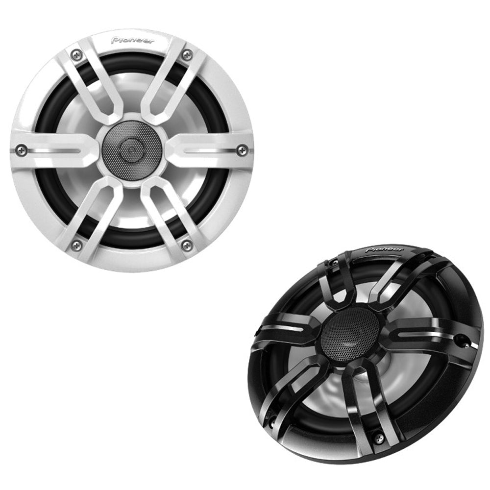Pioneer 7.7" ME-Series Speakers - Black & White Sport Grille Covers - 250W