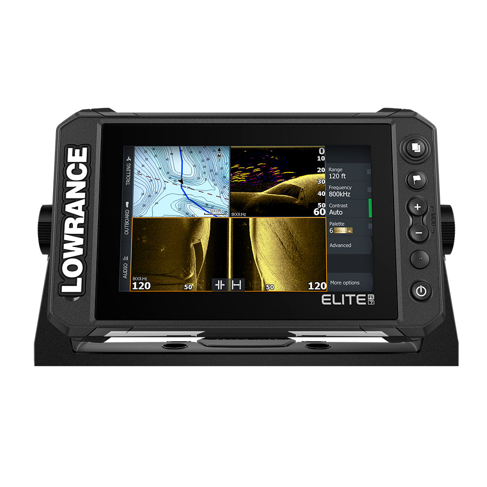 Lowrance Elite FS 7 Chartplotter-Fishfinder with HDI Transom Mount Transducer