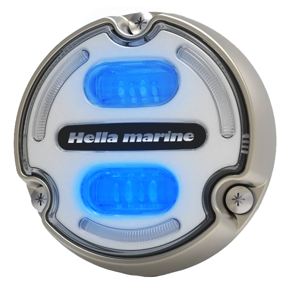 Hella Marine Apelo A2 Blue White Underwater Light - 3000 Lumens - Bronze Housing - White Lens w-Edge Light